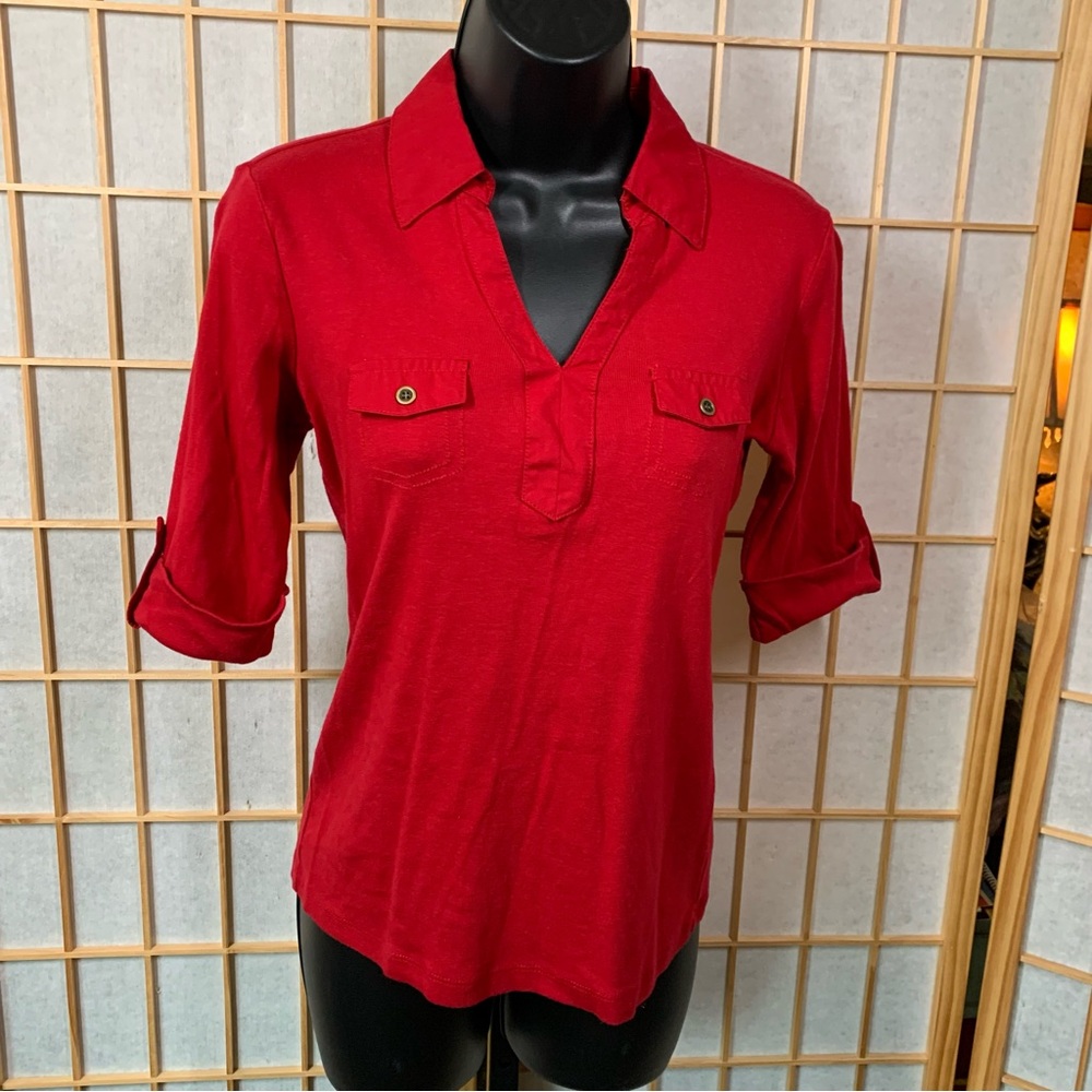 Karen Scott 100% Cotton Shirt